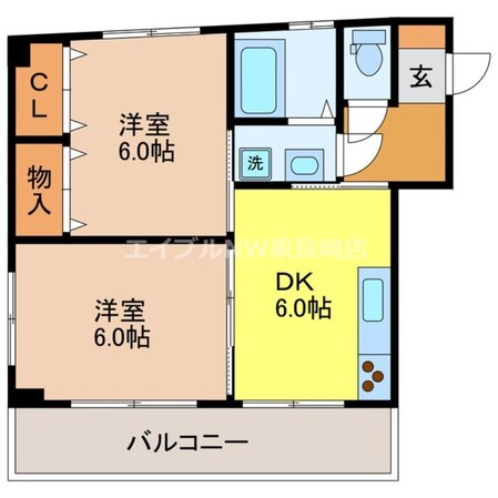 高田駅 徒歩40分 4階の物件間取画像